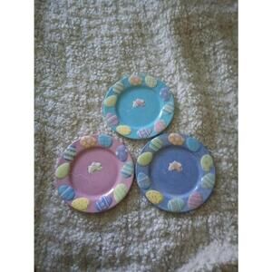 Blossoms and Blooms Easter Deco Plates Set of 3